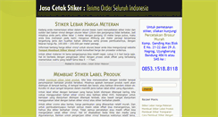 Desktop Screenshot of caramembuatstiker.com